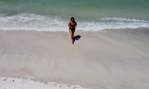 drone pilot at the beach on Anna Maria Island